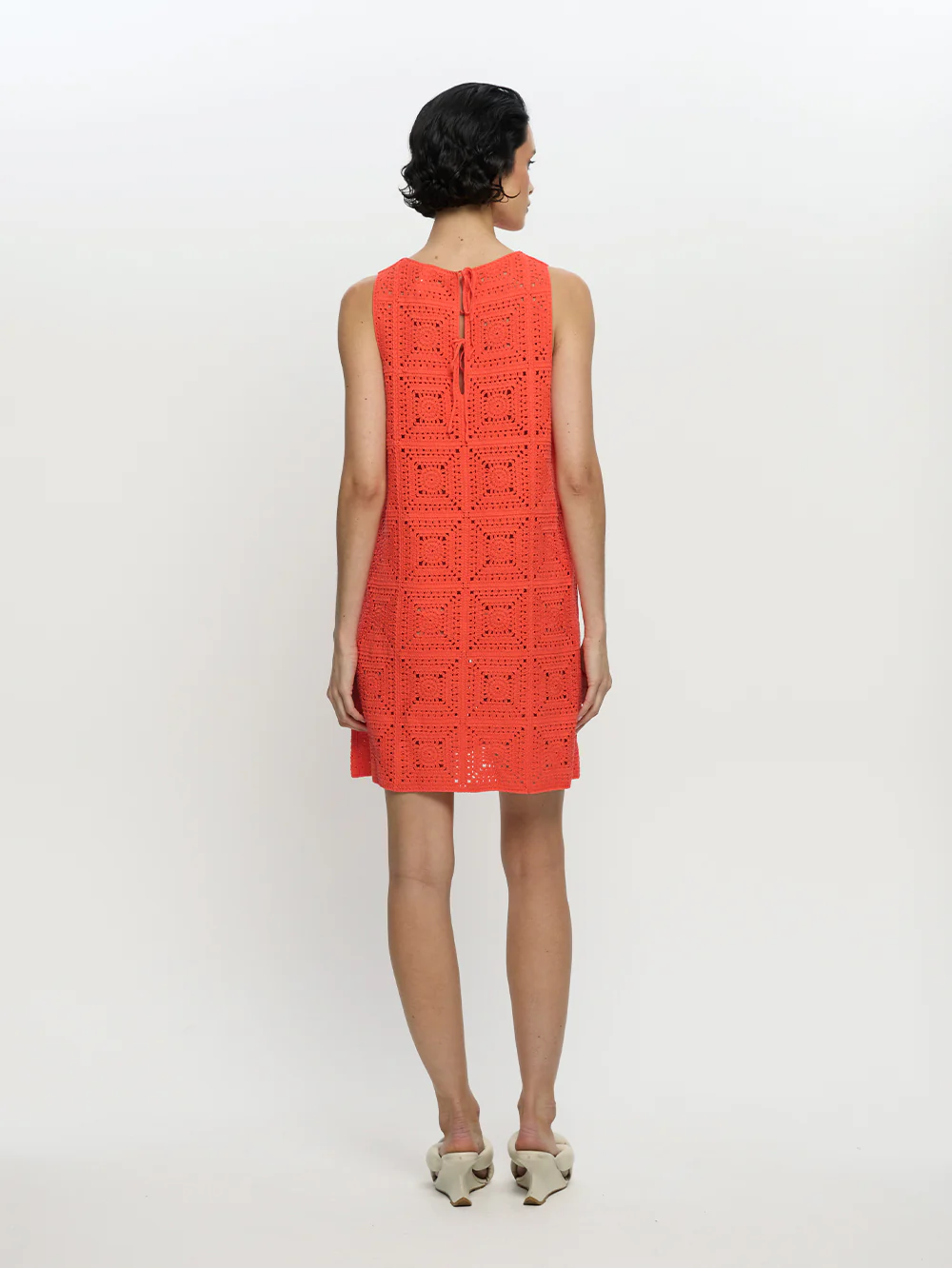 Brenna Crochet Mini Dress - Image 3