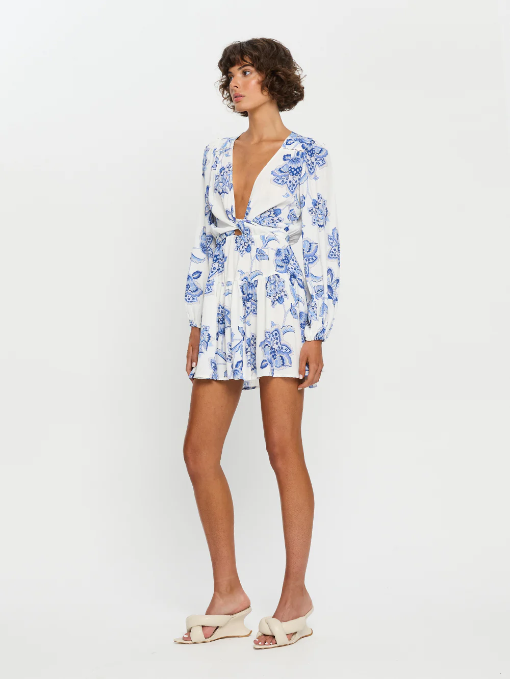 Chiara Tie Front Mini Dress - Image 7