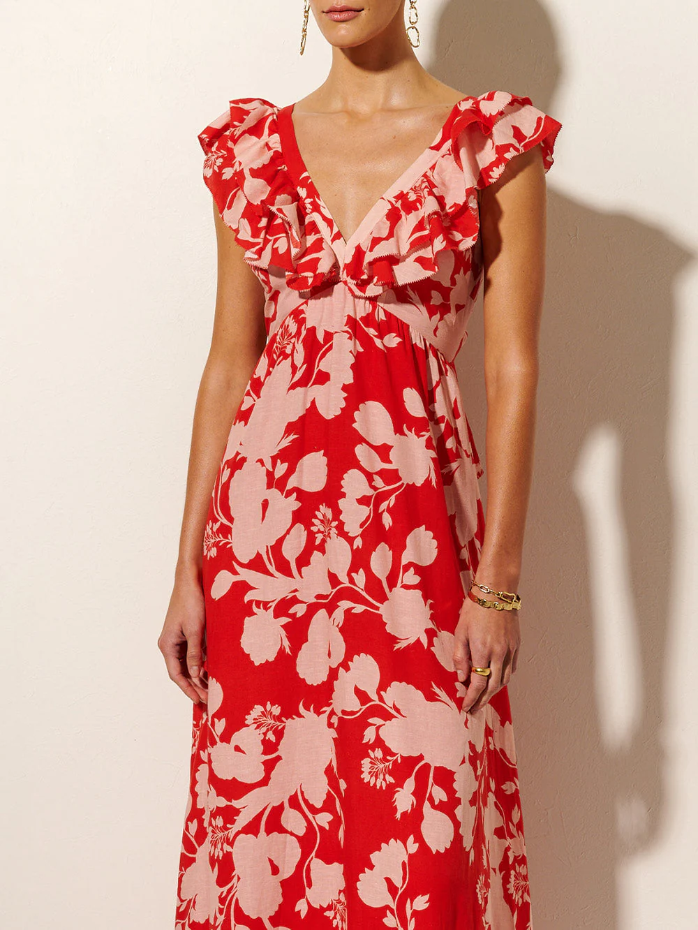 Delfina Ruffle Maxi Dress - Image 2