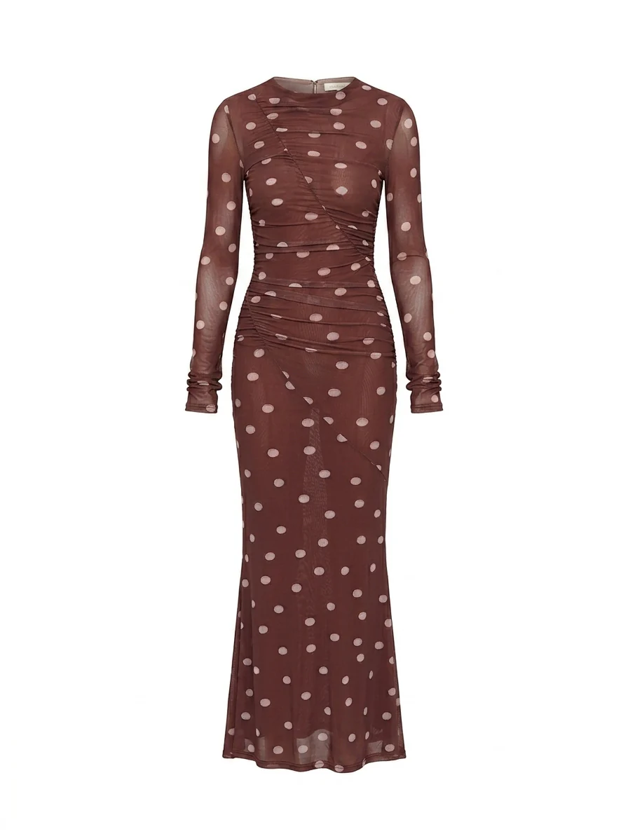 Edie Mesh Maxi Dress - Image 11