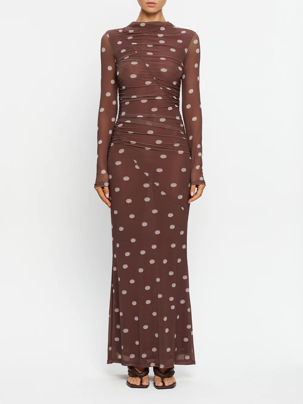 Edie Mesh Maxi Dress - Image 6