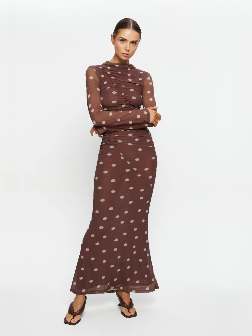 Edie Mesh Maxi Dress - Image 7