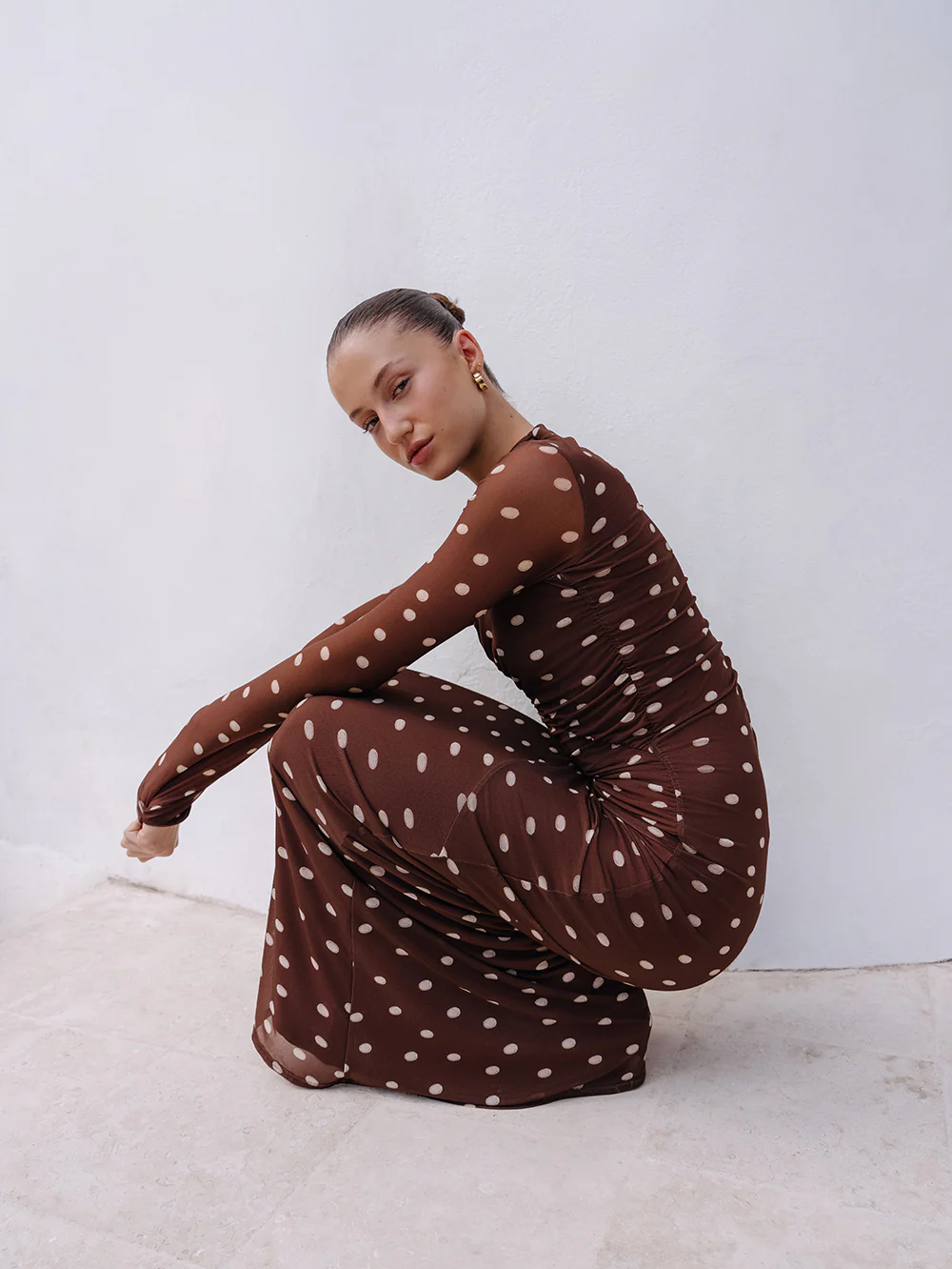 Edie Mesh Maxi Dress - Image 9