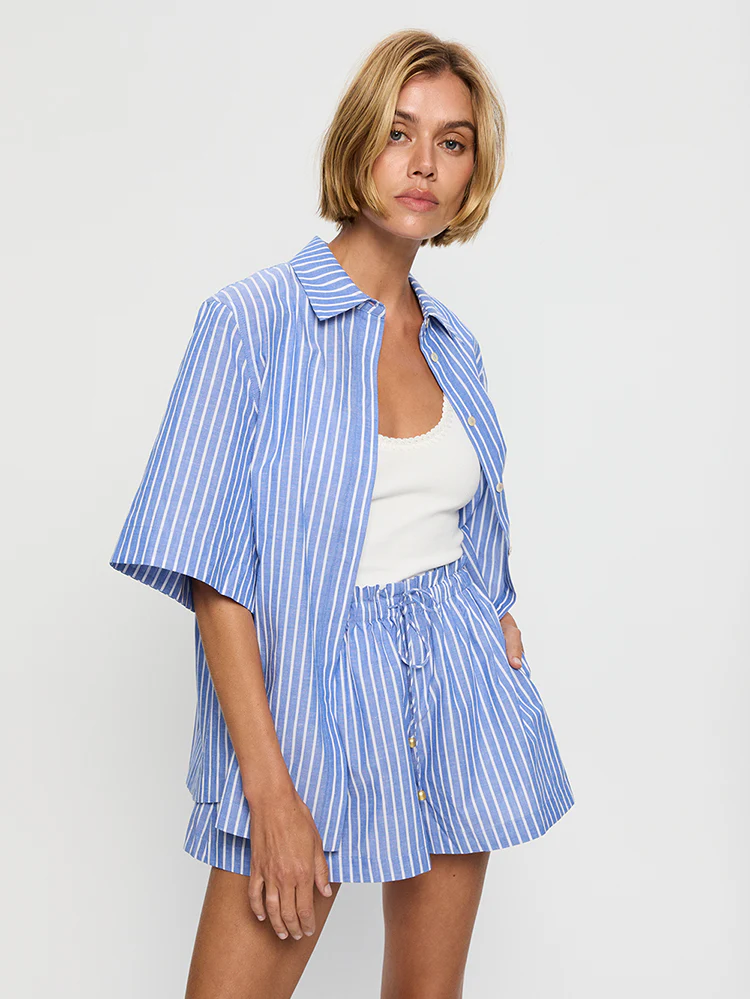 Elara Shirt - Blue Stripe - Image 4