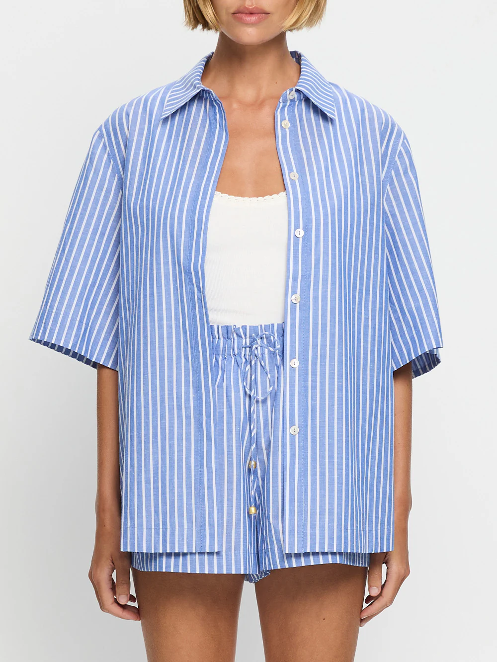 Elara Shirt - Blue Stripe - Image 5