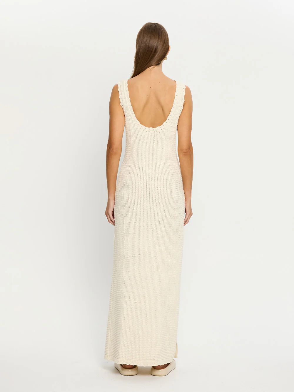 Martina Maxi Knit Dress - Cream - Image 4