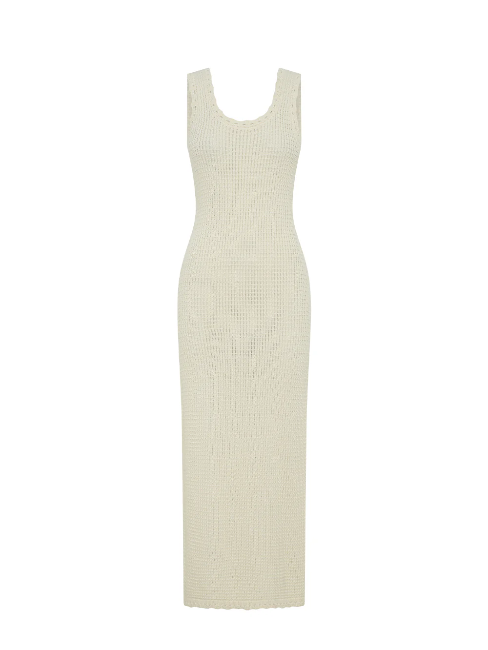 Martina Maxi Knit Dress - Cream - Image 9