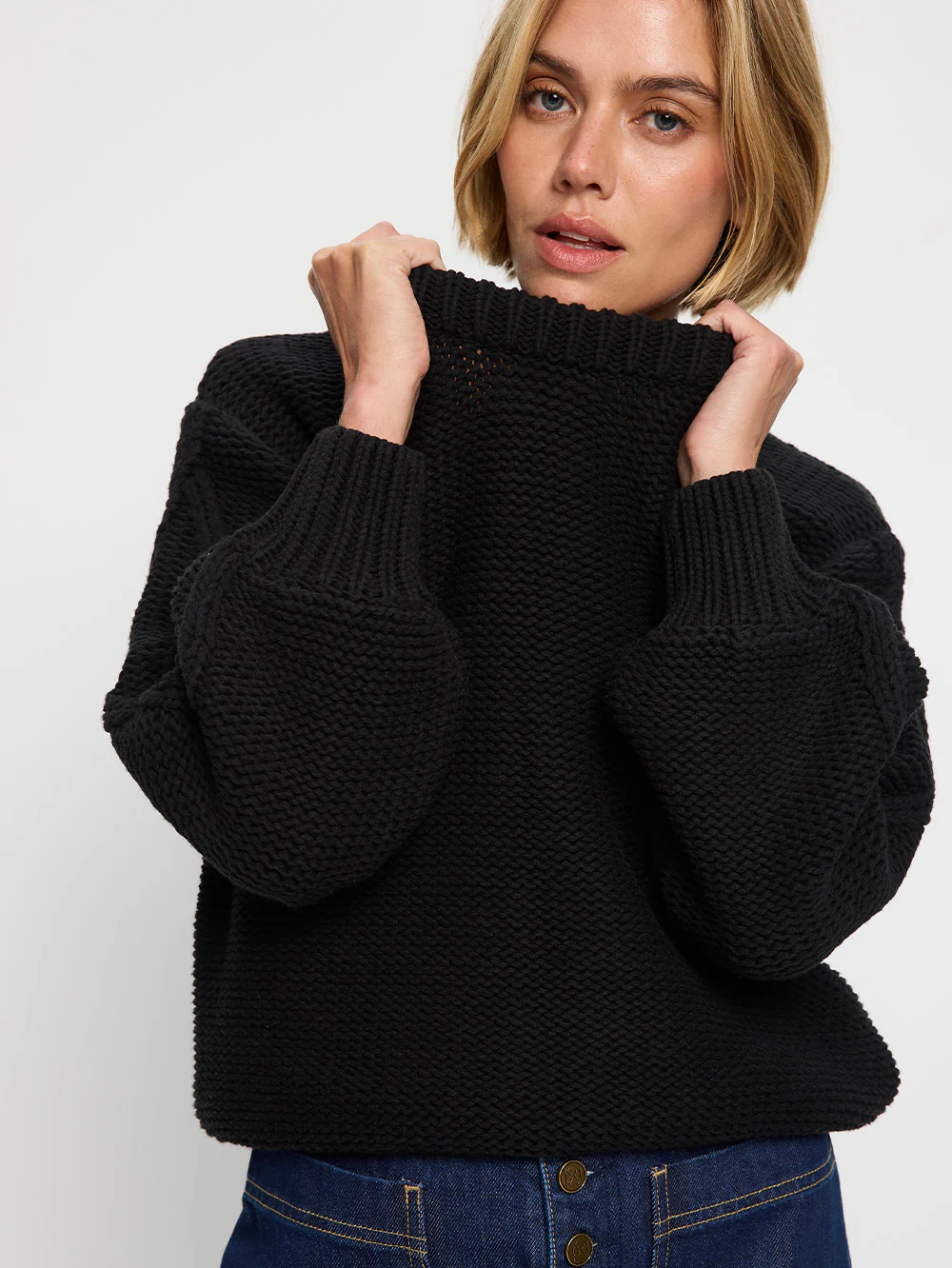 Olesia Knit Sweater - Black - Image 4