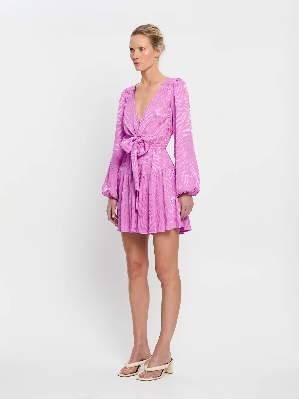 Stela Tie Front Mini Dress - Image 2