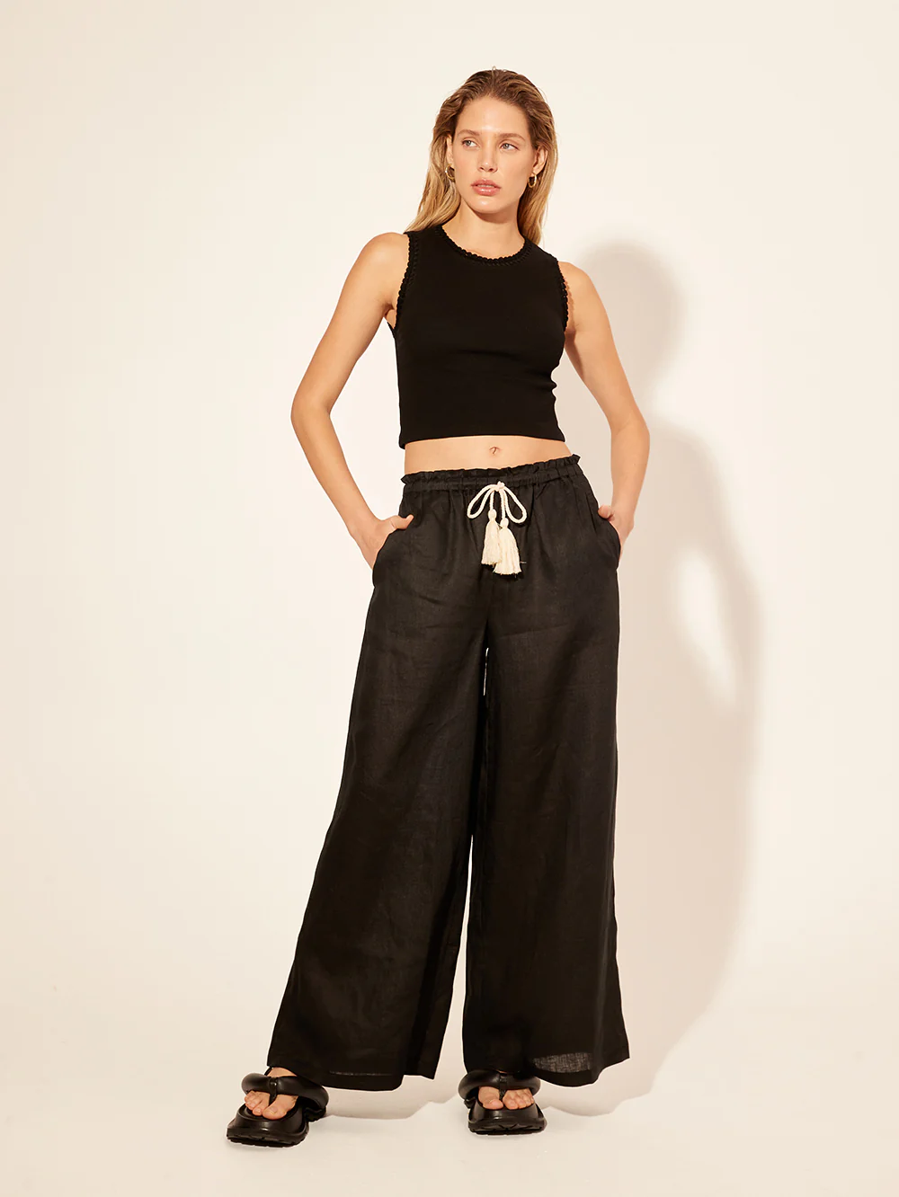 Tallulah High Neck Crop Tank